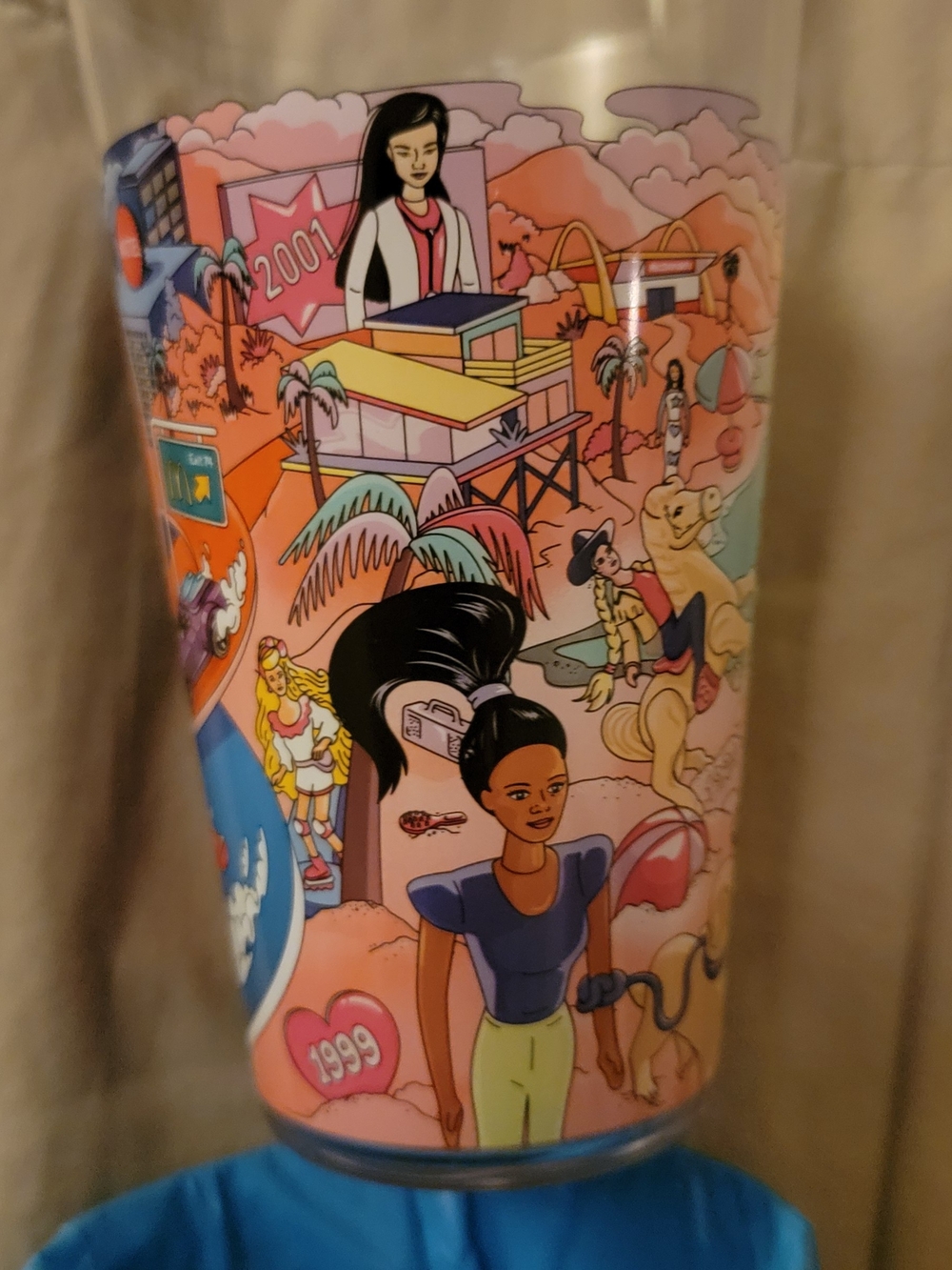 McDonald's 2024 Collectors Edition Barbie & Hot Wheels cup/ Set Of 2